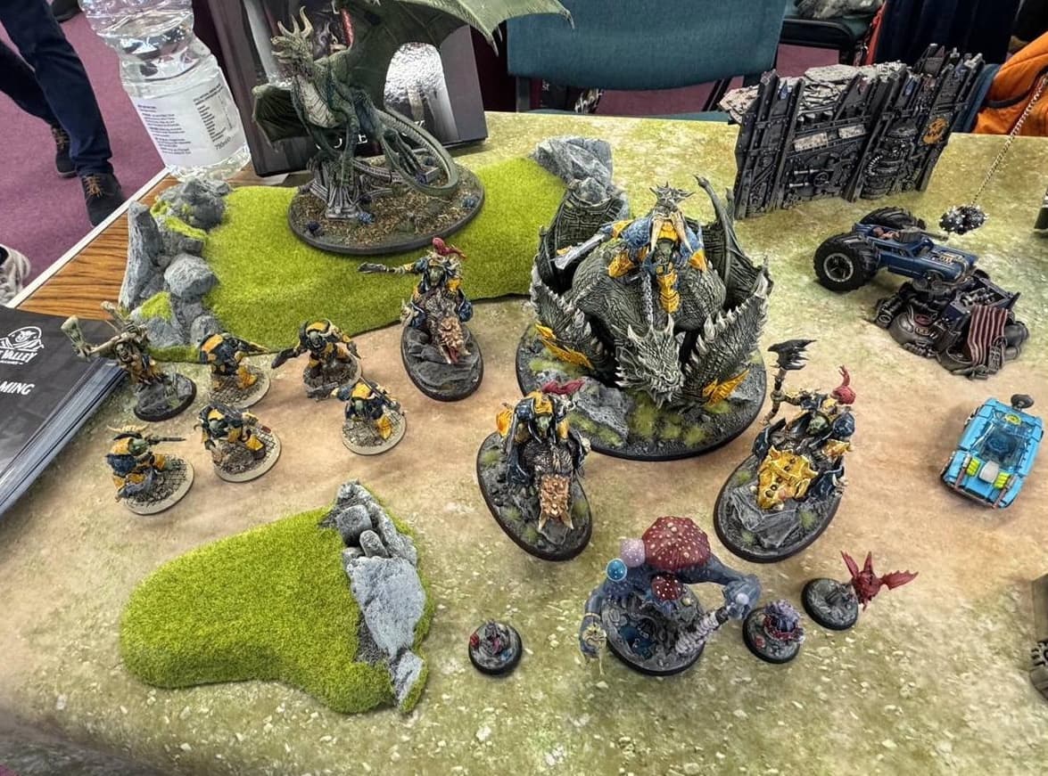 Tabletop gaming club night at Hornby Village Institute