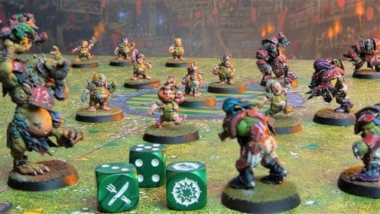 Blood Bowl match at Lune Valley Tabletop Alliance